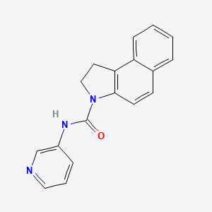molecular formula C18H15N3O B1251315 N-pyridin-3-yl-1,2-dihydro-3h-benzo[e]indole-3-carboxamide 