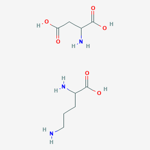 molecular formula C9H19N3O6 B12513190 Aspartic acid; ornithine 