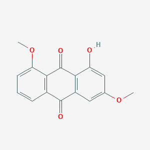 molecular formula C16H12O5 B1251320 3,8-Dimethoxy-1-hydroxy-9,10-anthraquinone 