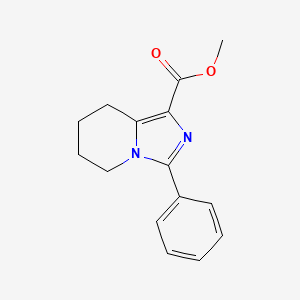 molecular formula C15H16N2O2 B12513202 Methyl 3-phenyl-5,6,7,8-tetrahydroimidazo[1,5-a]pyridine-1-carboxylate 