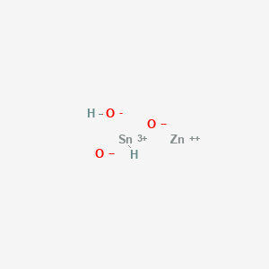 molecular formula H2O3SnZn B12513215 Tin(3+) ZINC(2+) hydroxide dioxidandiide 