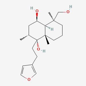 molecular formula C20H32O4 B1251324 Marrubenol 
