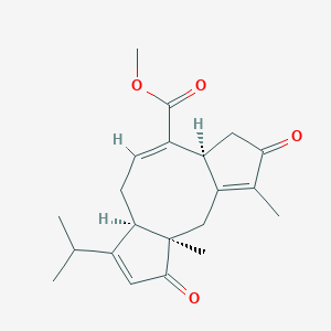 molecular formula C21H26O4 B1251325 Serpendione 