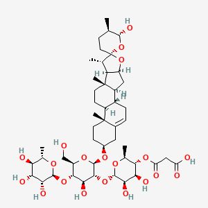 molecular formula C48H74O20 B1251331 Anguivioside B 