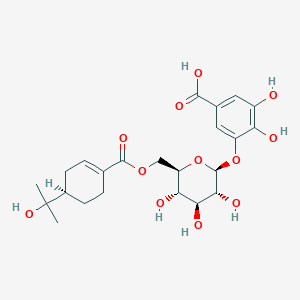 molecular formula C23H30O12 B1251333 cypellocarpin A 
