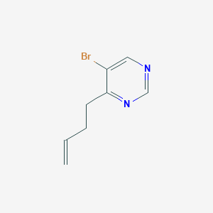molecular formula C8H9BrN2 B12513414 5-Bromo-4-(but-3-enyl)pyrimidine 