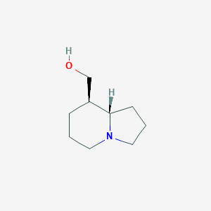 molecular formula C9H17NO B1251342 (-)-Tashiromine 