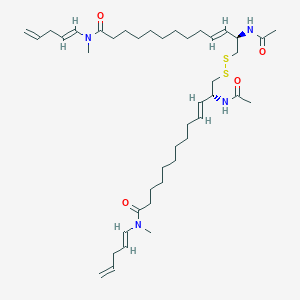 molecular formula C42H70N4O4S2 B1251347 Somocystinamide A 