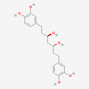 molecular formula C19H24O6 B1251348 3,5-Dihydroxy-1,7-bis(3,4-dihydroxyphenyl)heptane CAS No. 408324-01-6