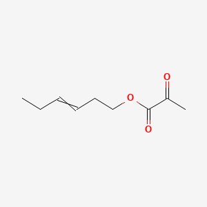 molecular formula C9H14O3 B12513504 Hex-3-en-1-yl 2-oxopropanoate 