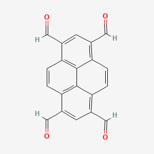 molecular formula C20H10O4 B12513551 Pyrene-1,3,6,8-tetracarbaldehyde 