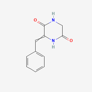 molecular formula C11H10N2O2 B12513598 3-Benzylidenepiperazine-2,5-dione CAS No. 19459-03-1