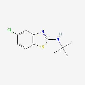 molecular formula C11H13ClN2S B12513603 N-tert-butyl-5-chlorobenzo[d]thiazol-2-amine 