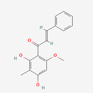 molecular formula C17H16O4 B1251364 Stercurensin CAS No. 94388-75-7