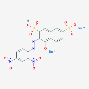 molecular formula C16H8N4Na2O11S2 B12513661 disodium 2-[(1E)-2-(2,4-dinitrophenyl)diazen-1-yl]-3-sulfo-6-sulfonatonaphthalen-1-olate 