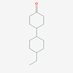 molecular formula C14H24O B125137 4-(4-Ethylcyclohexyl)cyclohexanone CAS No. 150763-46-5