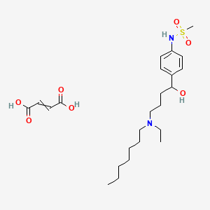 molecular formula C24H40N2O7S B12513701 Butenedioic acid; ibutilide 