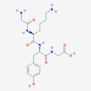 molecular formula C19H29N5O6 B12513724 Glycyl-L-lysyl-L-tyrosylglycine CAS No. 820230-53-3