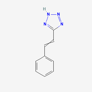 molecular formula C9H8N4 B12513754 5-styryl-2H-1,2,3,4-tetraazole 
