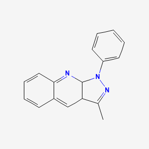 molecular formula C17H15N3 B12513819 3-Methyl-1-phenyl-3a,9a-dihydro-1H-pyrazolo[3,4-b]quinoline CAS No. 805325-38-6