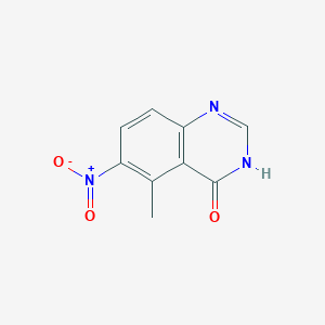 molecular formula C9H7N3O3 B12513843 5-Methyl-6-nitro-3H-quinazolin-4-one 