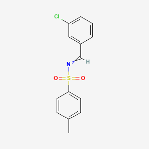 molecular formula C14H12ClNO2S B12513912 N-[(3-Chlorophenyl)methylidene]-4-methylbenzene-1-sulfonamide CAS No. 169829-11-2