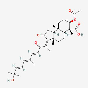 molecular formula C32H44O7 B1251402 Globostellatic acid A 