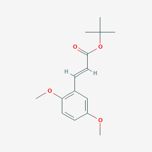 molecular formula C15H20O4 B12514023 tert-Butyl (E)-3-(2,5-dimethoxyphenyl)acrylate 