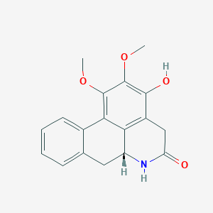 molecular formula C18H17NO4 B1251406 1,2-Dimethoxy-3-hydroxy-5-oxonoraporphine 