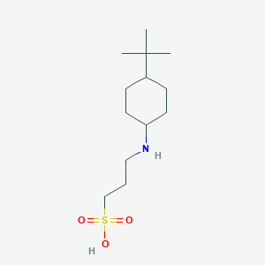 molecular formula C13H27NO3S B12514094 3-[(4-tert-Butylcyclohexyl)amino]propane-1-sulfonic acid CAS No. 819849-89-3
