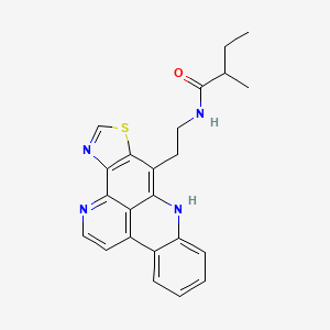 molecular formula C23H22N4OS B1251415 Kuanoniamine F CAS No. 445471-61-4