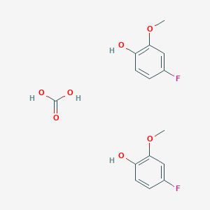 molecular formula C15H16F2O7 B12514150 Carbonic acid;4-fluoro-2-methoxyphenol CAS No. 676515-62-1