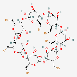 molecular formula C42H63Br7O28 B1251424 Heptakis-6-bromo-6-deoxy-beta-cyclodextrin CAS No. 53784-83-1