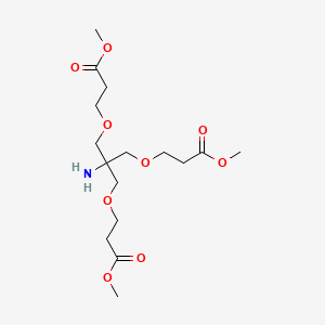 molecular formula C16H29NO9 B12514251 Dimethyl 3,3'-((2-amino-2-((3-methoxy-3-oxopropoxy)methyl)propane-1,3-diyl)bis(oxy))dipropionate 