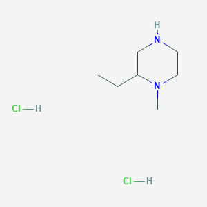 molecular formula C7H18Cl2N2 B12514299 2-Ethyl-1-methylpiperazine dihydrochloride 