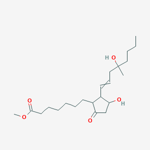 molecular formula C22H38O5 B12514347 methyl 7-[3-hydroxy-2-(4-hydroxy-4-methyloct-1-enyl)-5-oxocyclopentyl]heptanoate 