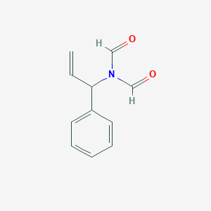 molecular formula C11H11NO2 B12514367 N-Formyl-N-(1-phenylprop-2-en-1-yl)formamide (non-preferred name) CAS No. 675608-25-0