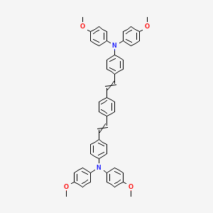 molecular formula C50H44N2O4 B12514385 N-(4-{2-[4-(2-{4-[bis(4-methoxyphenyl)amino]phenyl}ethenyl)phenyl]ethenyl}phenyl)-4-methoxy-N-(4-methoxyphenyl)aniline 