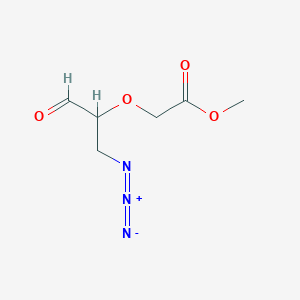 molecular formula C6H9N3O4 B12514401 Methyl [(1-azido-3-oxopropan-2-yl)oxy]acetate CAS No. 807617-86-3