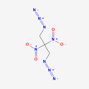 molecular formula C3H4N8O4 B12514409 Propane, 1,3-diazido-2,2-dinitro- CAS No. 682353-68-0