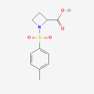 molecular formula C11H13NO4S B12514432 1-Tosylazetidine-2-carboxylic acid 