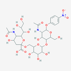 molecular formula C31H45N3O21 B12514449 Neu5Ac alpha(2-6)Gal beta(1-4)GlcNAc-beta-pNP 