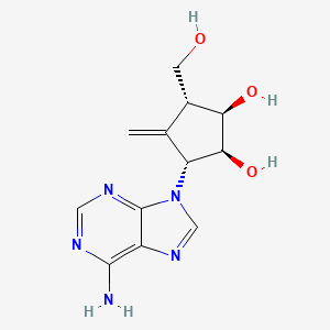 molecular formula C12H15N5O3 B1251449 5-Methylenearisteromycin 