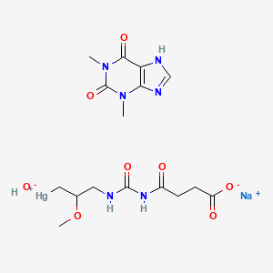 molecular formula C16H23HgN6NaO8 B1251450 Meralluride CAS No. 8069-64-5