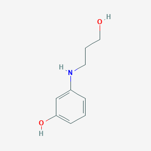 molecular formula C9H13NO2 B12514602 3-(3-Hydroxypropylamino)phenol CAS No. 699012-00-5
