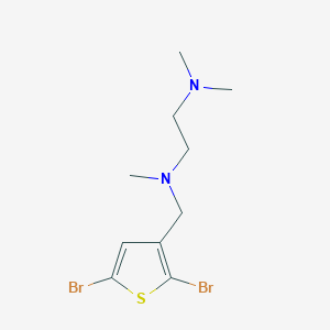 molecular formula C10H16Br2N2S B12514615 N~1~-[(2,5-Dibromothiophen-3-yl)methyl]-N~1~,N~2~,N~2~-trimethylethane-1,2-diamine CAS No. 810672-03-8