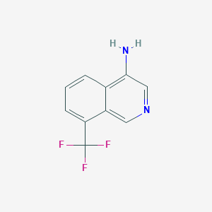 molecular formula C10H7F3N2 B12514654 8-(Trifluoromethyl)isoquinolin-4-amine 