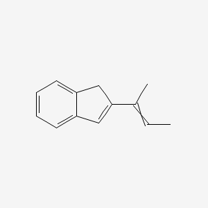 molecular formula C13H14 B12514663 2-(But-2-en-2-yl)-1H-indene CAS No. 819871-45-9
