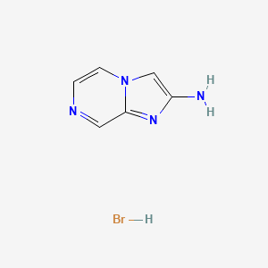 molecular formula C6H7BrN4 B12514711 Imidazo[1,2-a]pyrazin-2-amine hydrobromide 
