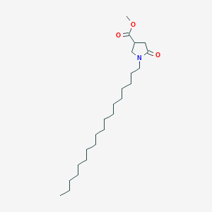 molecular formula C24H45NO3 B12514785 Methyl 1-octadecyl-5-oxopyrrolidine-3-carboxylate 